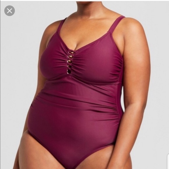 Ava & Viv Other - Ava & Viv One Piece Built In Bra Swimsuit Size 24W